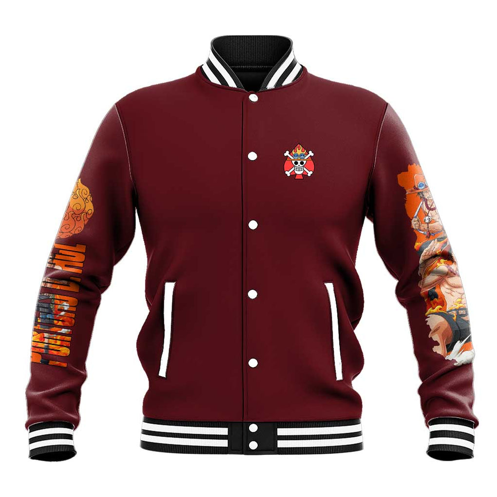 Portgas D. Ace V3 One Piece Baseball Jacket Japan Anime Style