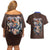 Hashibira Inosuke V2 Demon Slayer Couples Matching Off Shoulder Short Dress and Hawaiian Shirt Japan Anime Style