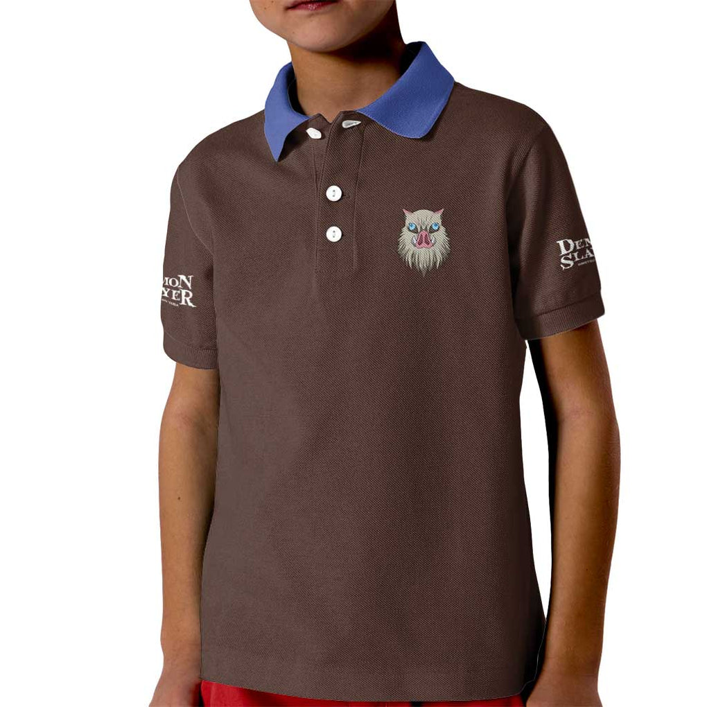 Hashibira Inosuke V2 Demon Slayer Kid Polo Shirt Japan Anime Style