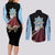 Julius Novachrono Couples Matching Long Sleeve Bodycon Dress and Long Sleeve Button Shirt