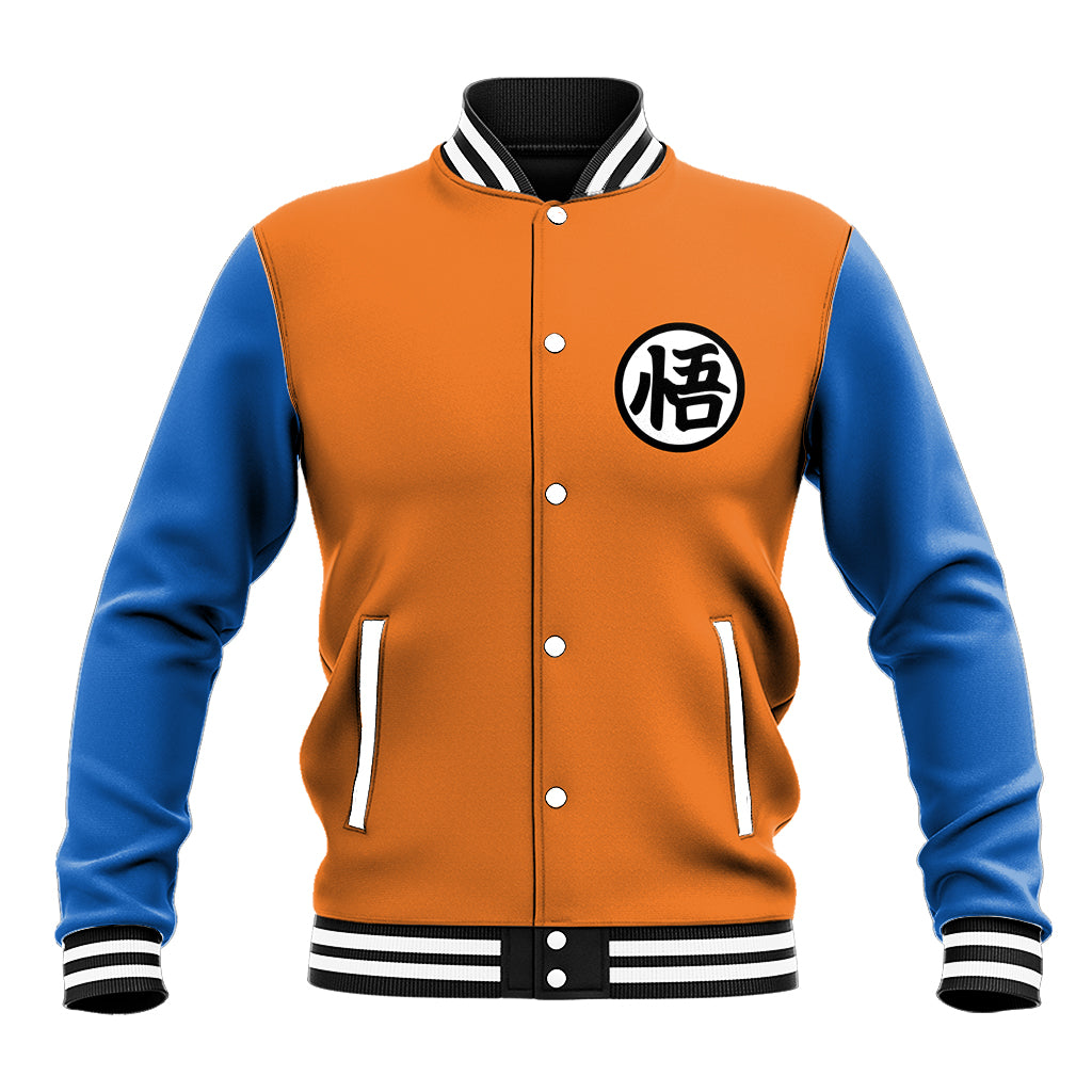 Goku Kanji Symbol Dragon Ball Anime Baseball Jacket