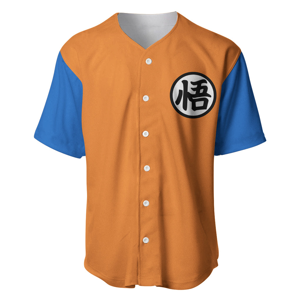 Goku Kanji Symbol Dragon Ball Anime Baseball Jersey