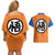 Goku Kanji Symbol Dragon Ball Anime Couples Matching Off Shoulder Short Dress and Hawaiian Shirt