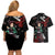 Tanjiro Kamado Japan Style Couples Matching Off Shoulder Short Dress and Hawaiian Shirt