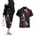 Tanjiro Kamado Japan Style Couples Matching Off The Shoulder Long Sleeve Dress and Hawaiian Shirt