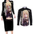 Misa Amane Couples Matching Long Sleeve Bodycon Dress and Long Sleeve Button Shirt