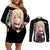 Misa Amane Couples Matching Off Shoulder Short Dress and Long Sleeve Button Shirt