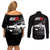 Fujiwara Tofu AE86 Couples Matching Off Shoulder Short Dress and Long Sleeve Button Shirt