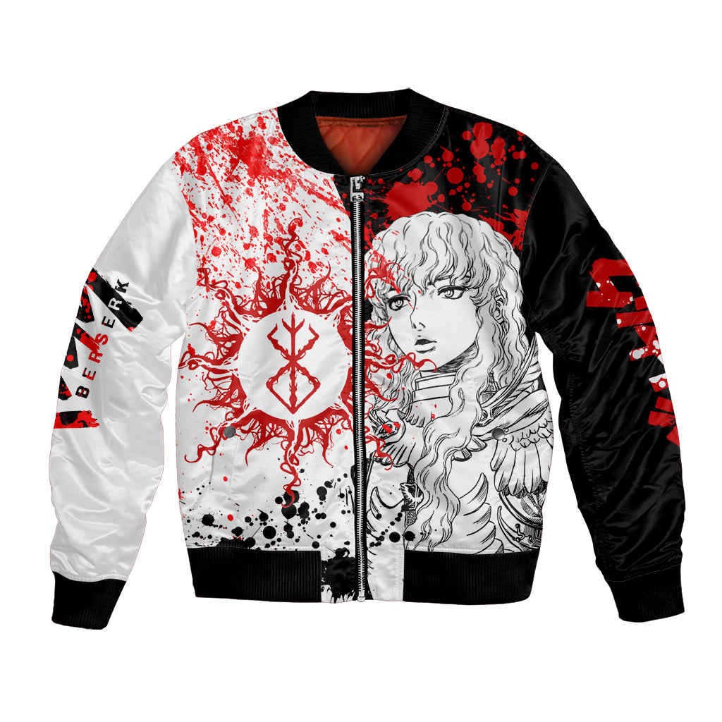 Griffith - Grunge Black And White Bomber Jacket