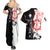 Griffith - Grunge Black And White Couples Matching Summer Maxi Dress and Hawaiian Shirt