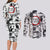 Kanao Tsuyuri Demon Slayer Couples Matching Long Sleeve Bodycon Dress and Long Sleeve Button Shirt Anime Mix Manga Style