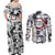 Kanao Tsuyuri Demon Slayer Couples Matching Off Shoulder Maxi Dress and Long Sleeve Button Shirt Anime Mix Manga Style