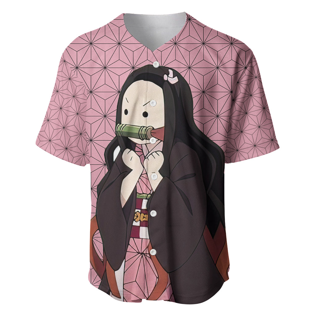 Kimetsu Nezuko Demon Slayer Baseball Jersey Anime Funny Style