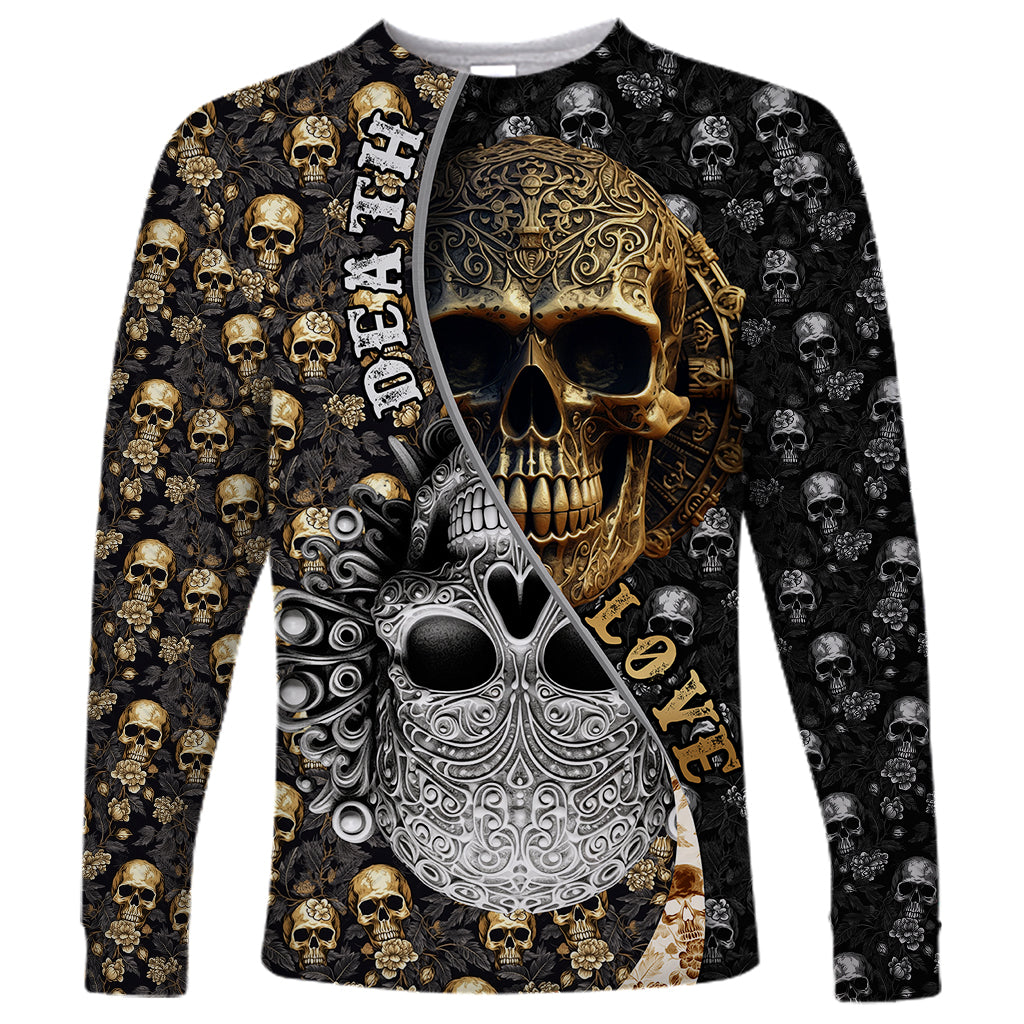 skull-pattern-long-sleeve-shirt-love-and-death