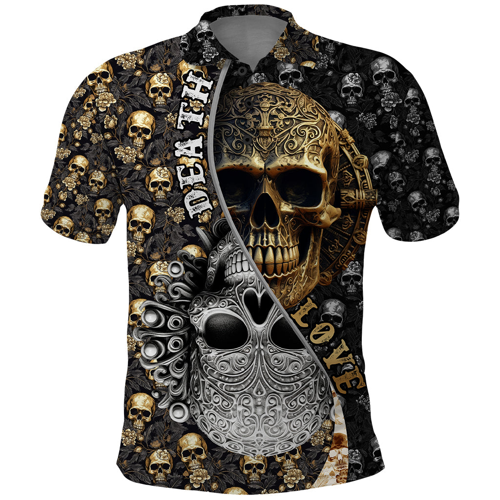 skull-pattern-polo-shirt-love-and-death