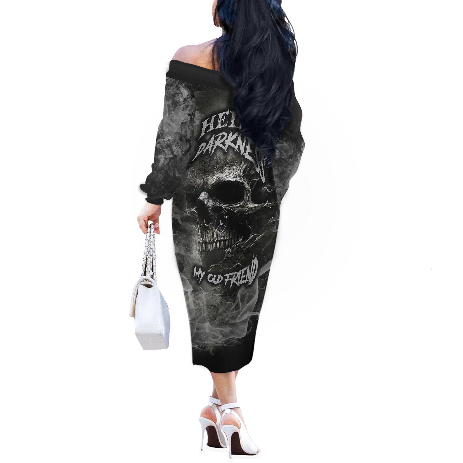 hello-darkness-my-old-friend-skull-off-the-shoulder-long-sleeve-dress