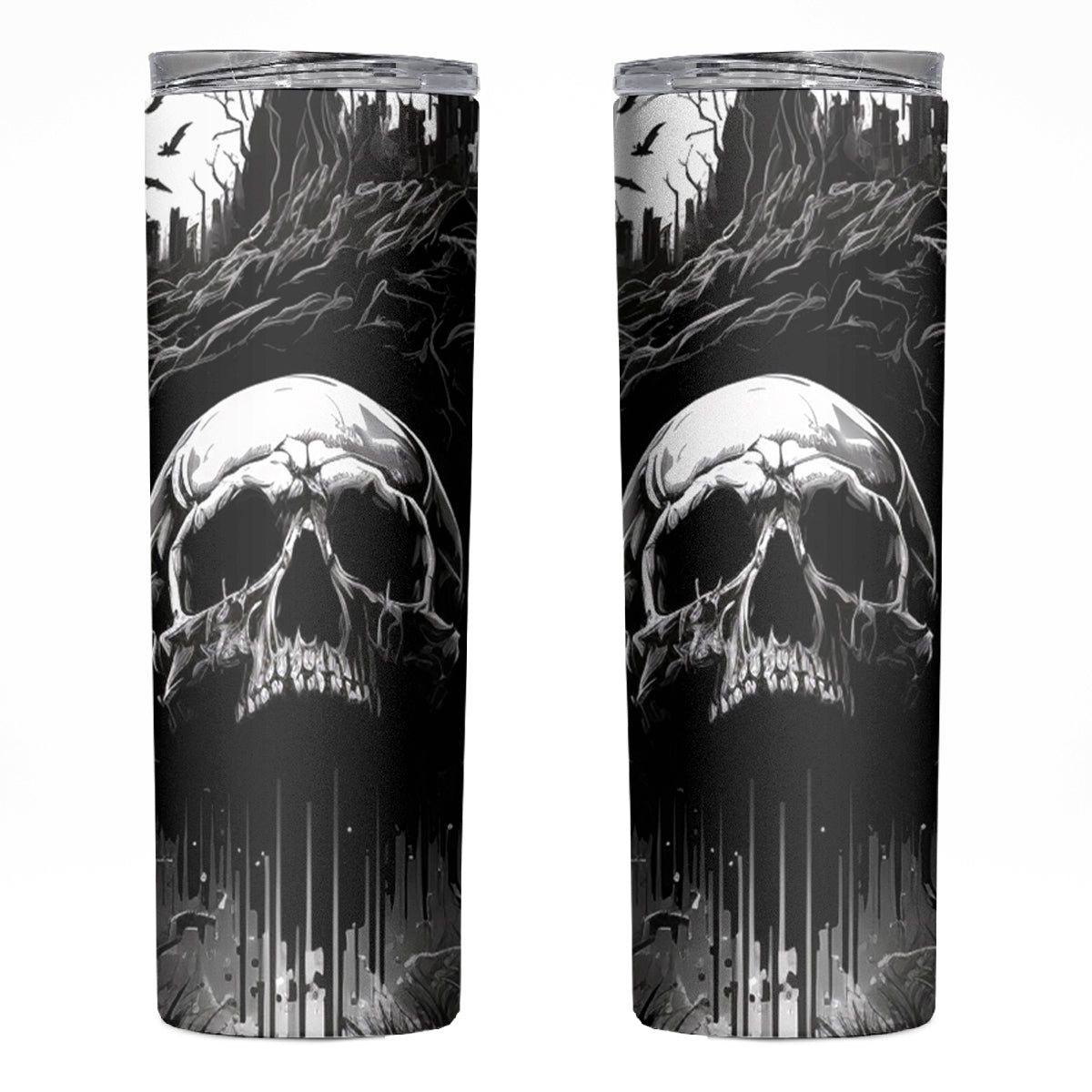 If I Stand Alone I Know I'm With Someone I Can Trust Skull Skinny Tumbler