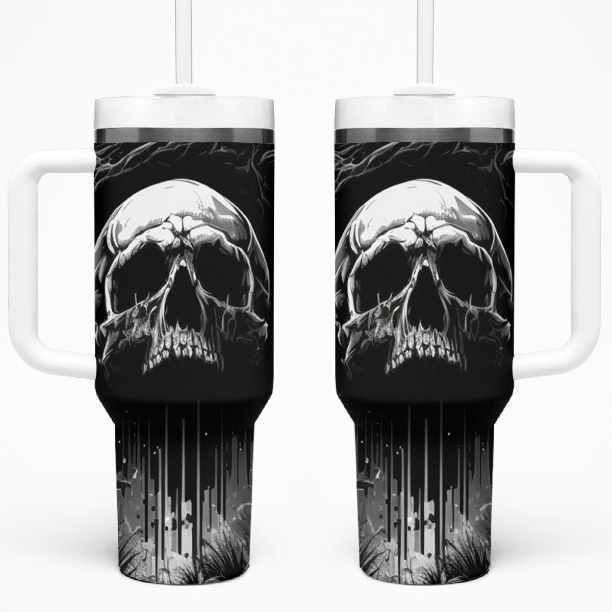 If I Stand Alone I Know I'm With Someone I Can Trust Skull Tumbler With Handle