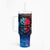 Be Careful Skull Tumbler With Handle