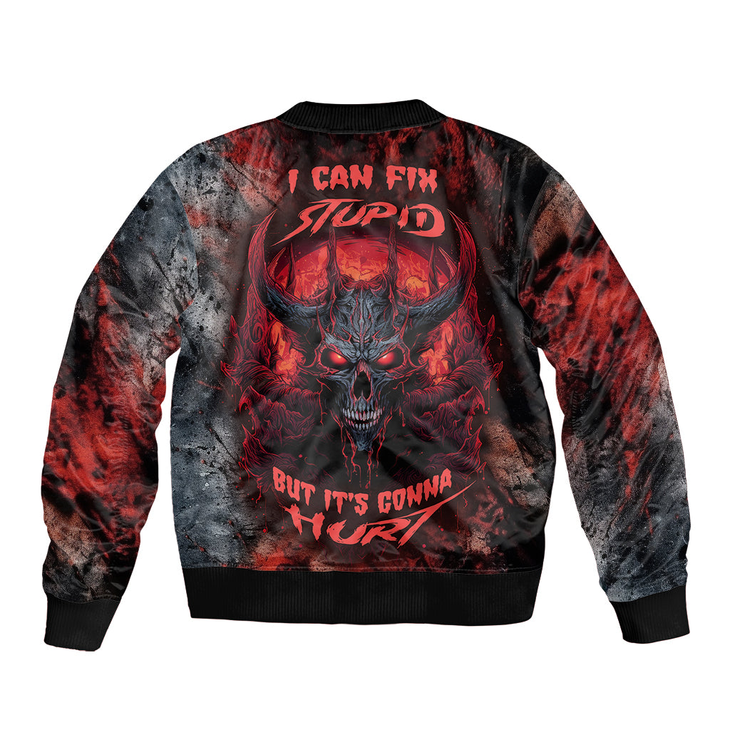 i-can-fix-stupid-but-its-gonna-hurt-skull-bomber-jacket