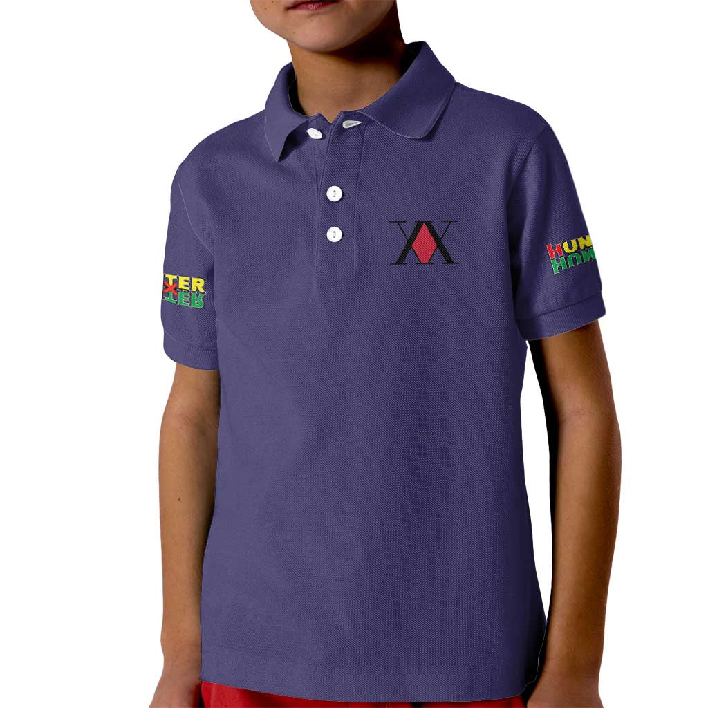 Killua Zoldyck V2 Hunter x Hunter Kid Polo Shirt Anime Style