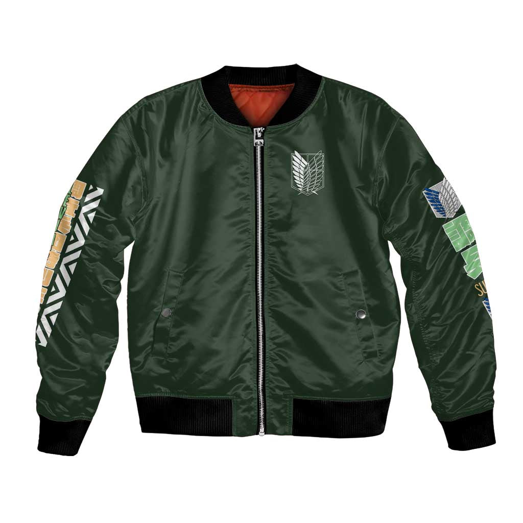 Levi Ackerman V2 Attack on Titan Bomber Jacket Anime Style