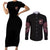 my-give-a-f-rose-skull-couples-matching-short-sleeve-bodycon-dress-and-long-sleeve-button-shirt