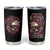 My Give A F Rose Skull Tumbler Cup