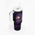 I Am The Storm Rose Skull Tumbler With Handle