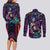 Trippy Jinx Arcane League of Legends Couples Matching Long Sleeve Bodycon Dress and Long Sleeve Button Shirt Game Art Mix Trippy Style