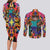 Power Minecraft Couples Matching Long Sleeve Bodycon Dress and Long Sleeve Button Shirt Game Art Mix Trippy Style