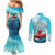 Trippy Porco Rosso Studio Couples Matching Mermaid Dress and Long Sleeve Button Shirt Anime Style