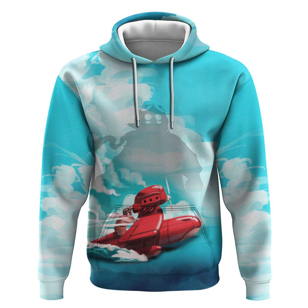 Trippy Porco Rosso Studio Hoodie Anime Style