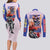 Tallgeese x Zechs Merquise Gundam Wing Couples Matching Long Sleeve Bodycon Dress and Long Sleeve Button Shirt Anime Style