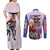 Tallgeese x Zechs Merquise Gundam Wing Couples Matching Off Shoulder Maxi Dress and Long Sleeve Button Shirt Anime Style