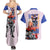 Tallgeese x Zechs Merquise Gundam Wing Couples Matching Summer Maxi Dress and Hawaiian Shirt Anime Style