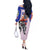 Tallgeese x Zechs Merquise Gundam Wing Off The Shoulder Long Sleeve Dress Anime Style