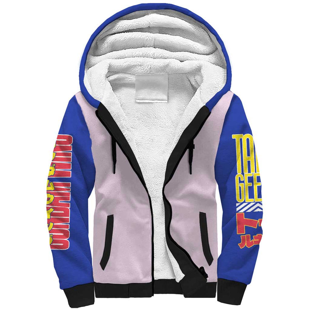 Tallgeese x Zechs Merquise Gundam Wing Sherpa Hoodie Anime Style