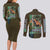 Younger Toguro Yuyu Hakusho Couples Matching Long Sleeve Bodycon Dress and Long Sleeve Button Shirt Anime Style