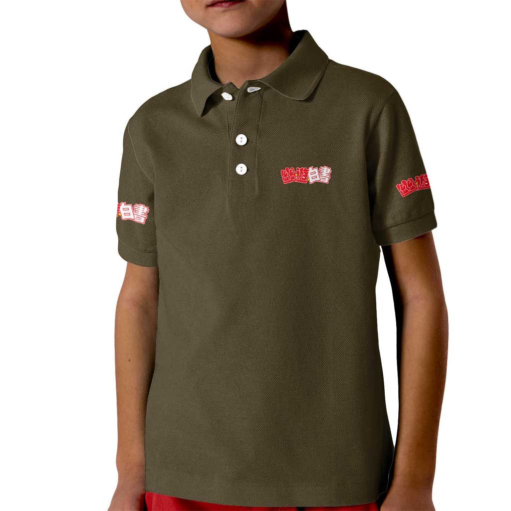 Younger Toguro Yuyu Hakusho Kid Polo Shirt Anime Style