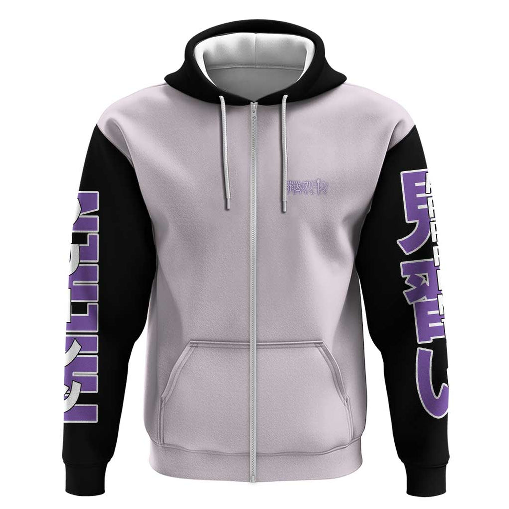 Fern V2 Frieren Beyond Journey’s End Zip Hoodie Anime Style