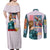 Heavyarms x Trowa Barton Gundam Wing Endless Waltz Couples Matching Off Shoulder Maxi Dress and Long Sleeve Button Shirt Anime Style