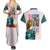 Heavyarms x Trowa Barton Gundam Wing Endless Waltz Couples Matching Summer Maxi Dress and Hawaiian Shirt Anime Style