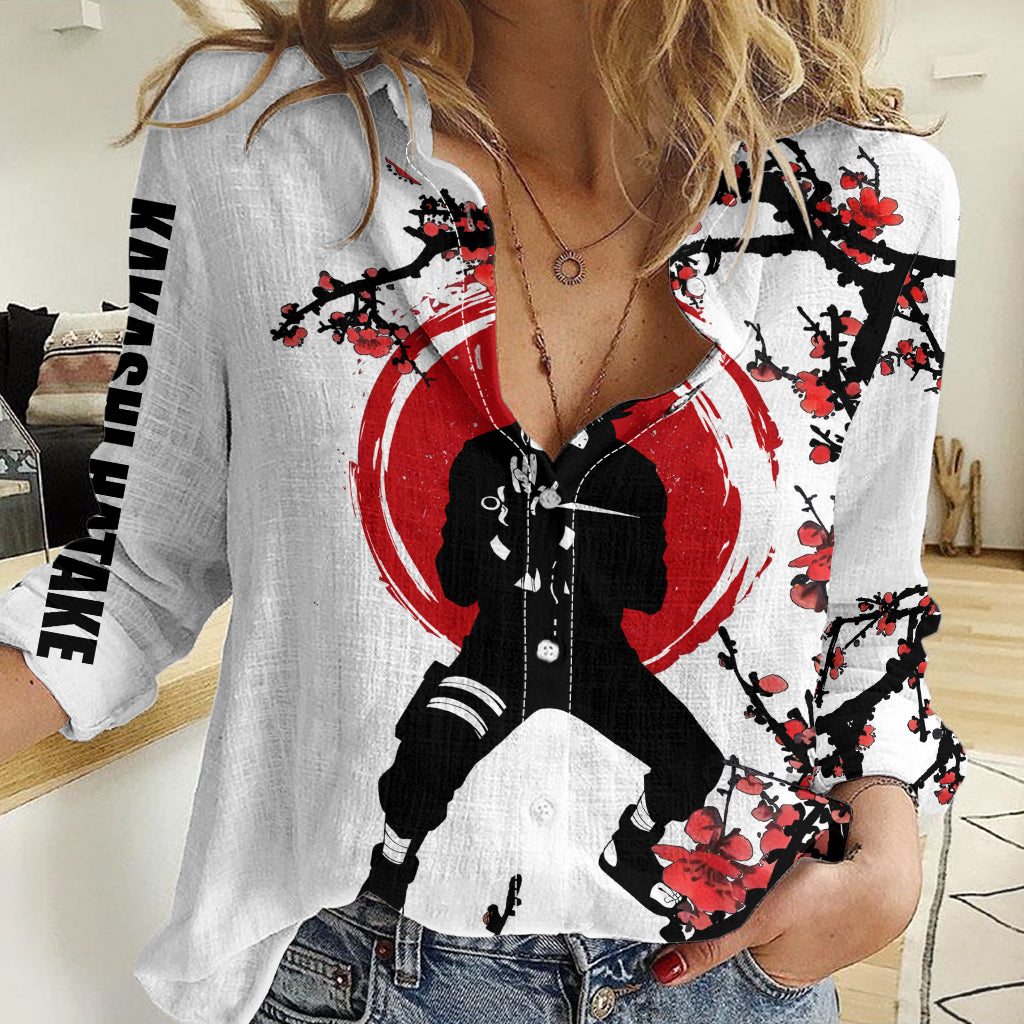 Hatake Kakashi Japan Style Women Casual Shirt