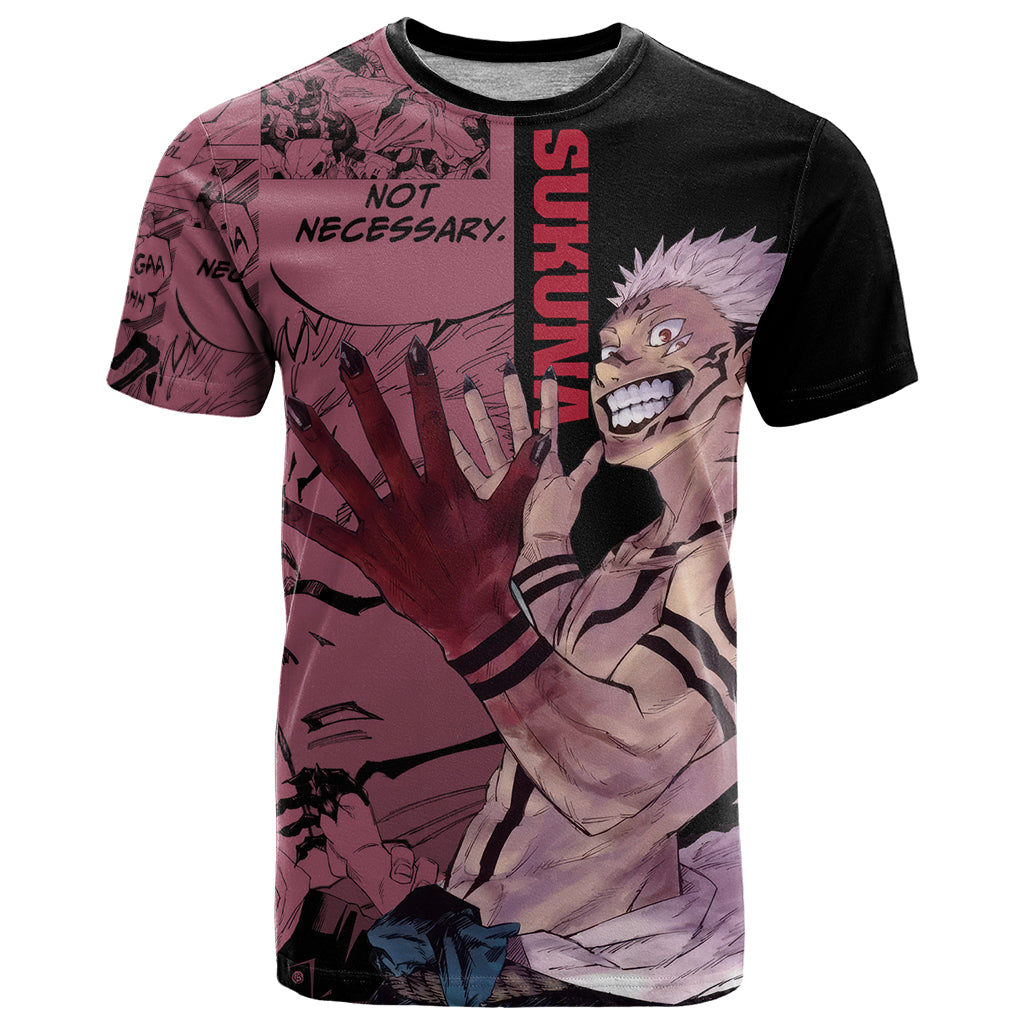 Ryoumen Sukuna Jujutsu Kaisen Manga Style T Shirt