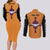 Portgas D Ace Couples Matching Long Sleeve Bodycon Dress and Long Sleeve Button Shirt