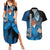 Kazuma Kuwabara Couples Matching Summer Maxi Dress and Hawaiian Shirt YuYu Hakusho