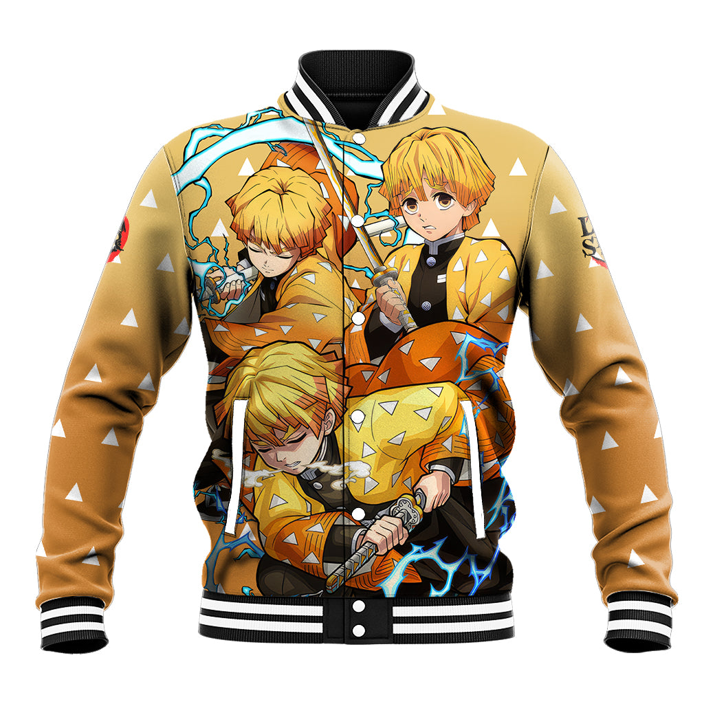 Zenitsu Baseball Jacket Demon Slayer