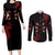 Kokushibou - Demon Slayer Couples Matching Long Sleeve Bodycon Dress and Long Sleeve Button Shirt Anime Style