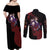 Kokushibou - Demon Slayer Couples Matching Off Shoulder Maxi Dress and Long Sleeve Button Shirt Anime Style